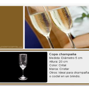 Copa de champaña