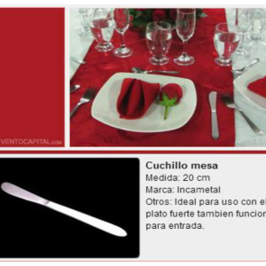 Cuchillo de mesa
