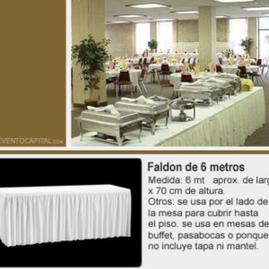Faldón de 6 metros
