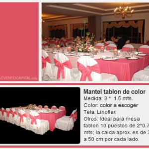 Mantel de color