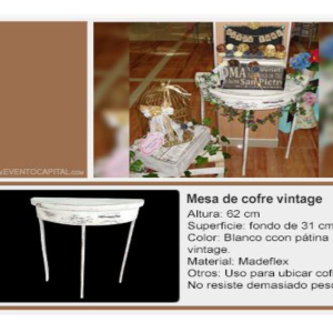 Mesa cofre vintage