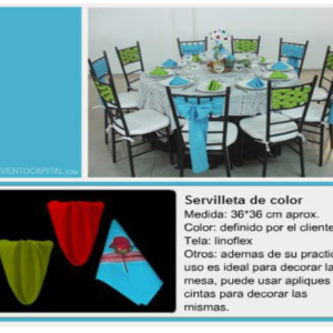 Servilleta de color
