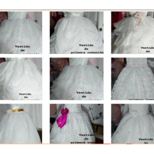 Vestidos de primera comunión. Vestido de bautismo.
